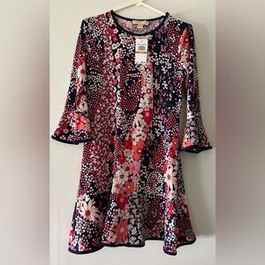Michael Michael Kors floral dress ruffle sleeves NWT size P/S